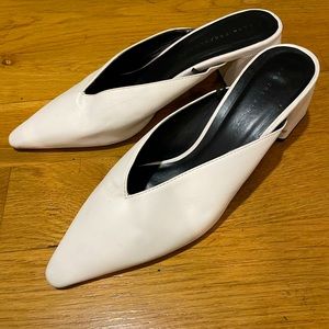 White Zara Mules